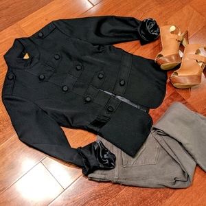 Black Pinstripe Blazer